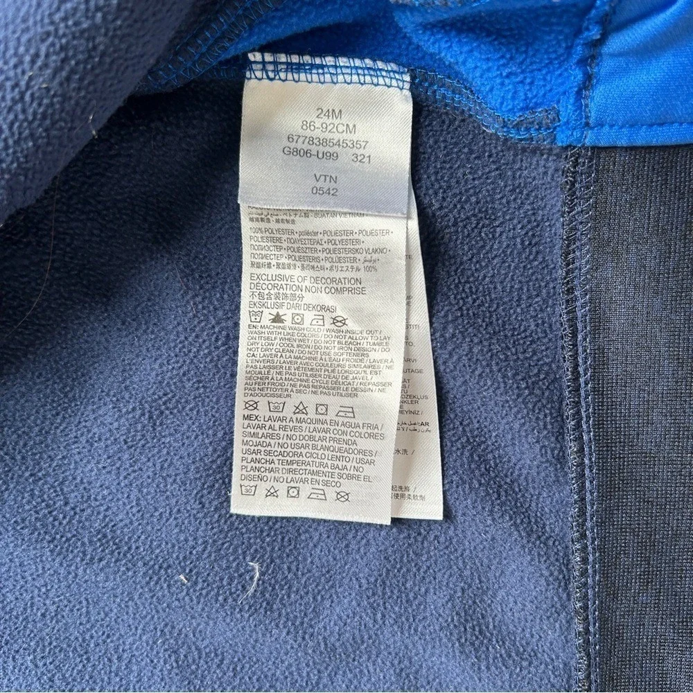 Nike Dri-FIT Boys Full Zip Hoodie I‎ Navy Blue Space Dye Jacket I Size 24M